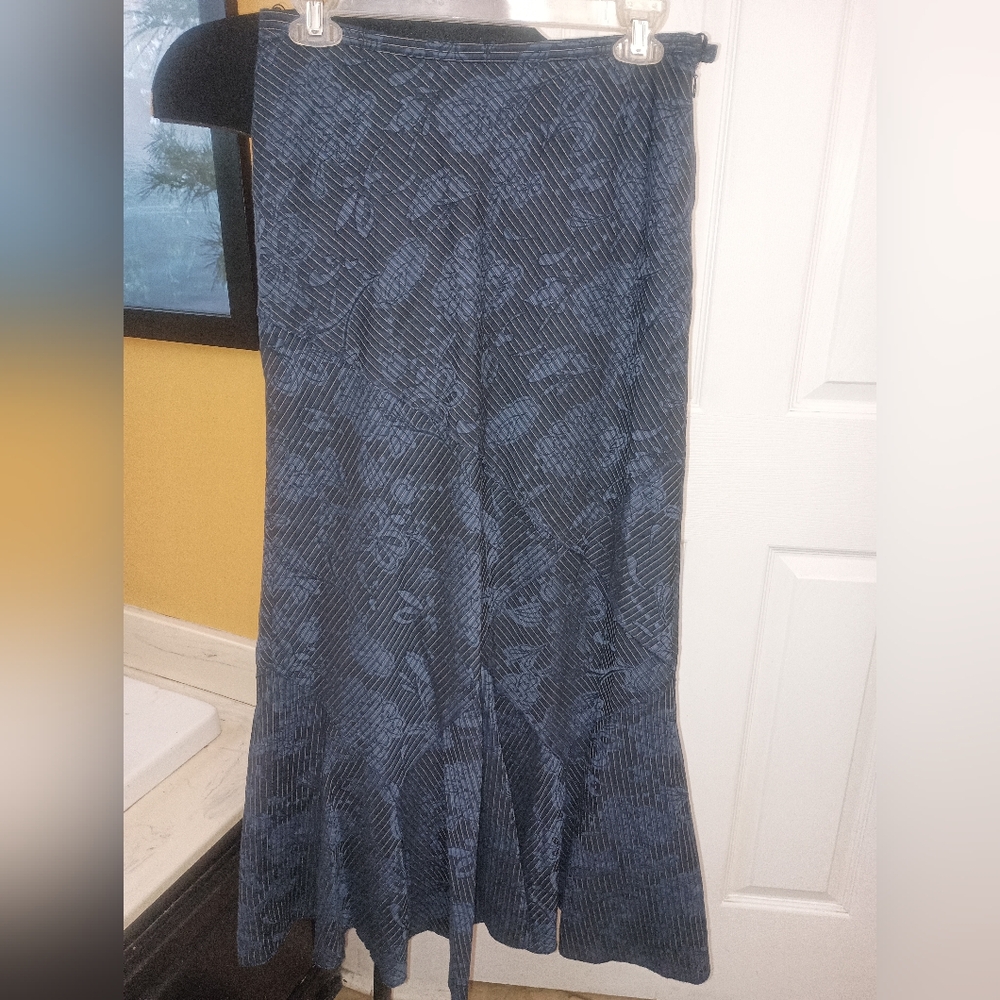 Per Una Navy Textured Skirt Whimsy Mermaid Morticia Fairy Core